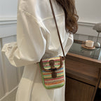 Colorful Woven Crossbody Bag
