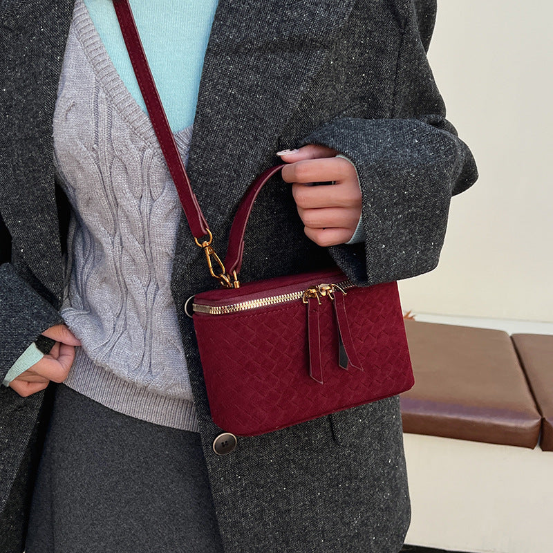 Women's structured shoulder bag with detachable carrying strap-https://detail.1688.com/offer/991205475766.html-Calm Wears-Wine red-nothing-Calm Wears