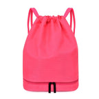 Lightweight Hexagonal Pattern Drawstring Backpack
