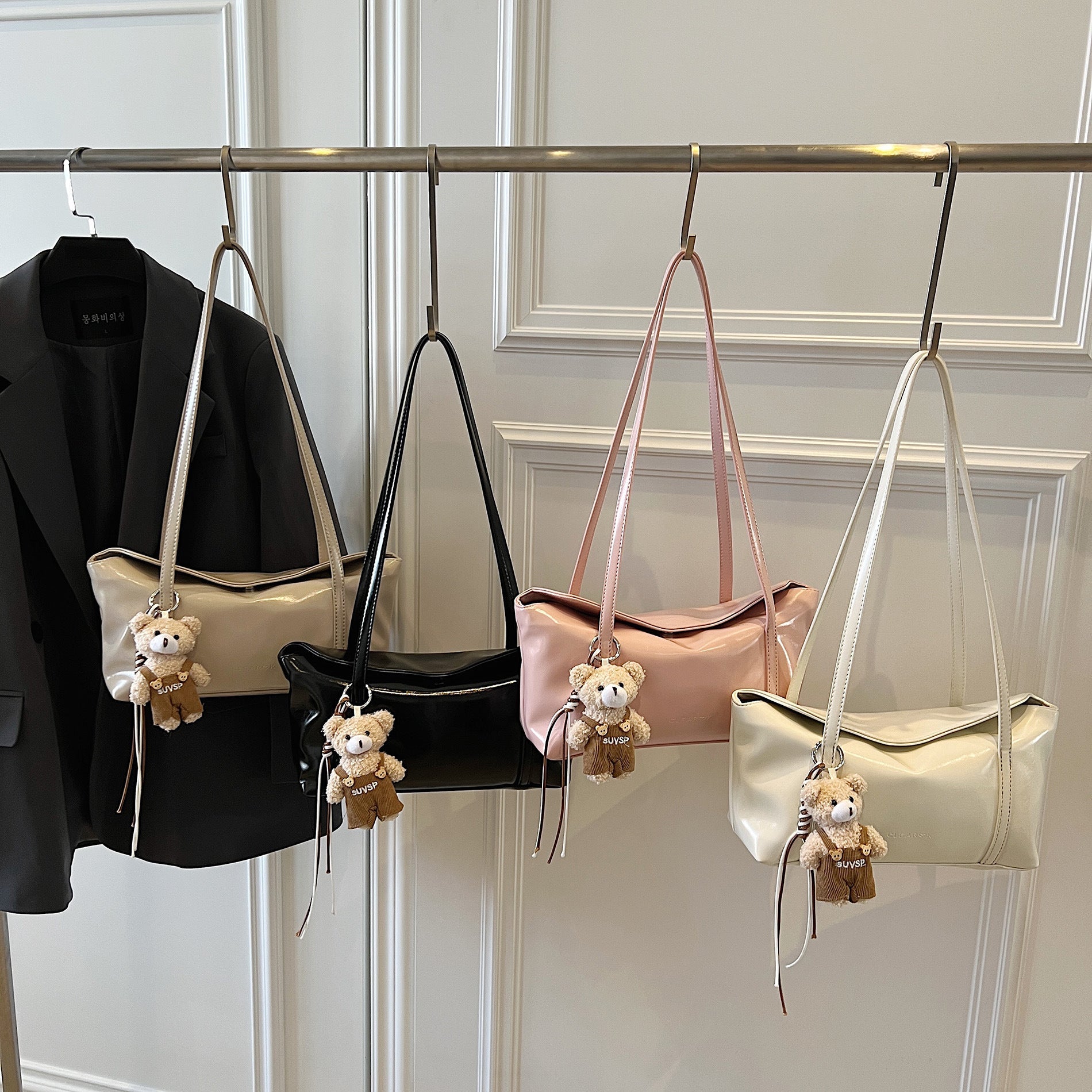 Women high-quality Tote Bag-https://detail.1688.com/offer/996204664604.html-Calm Wears-Black-Size: without pendant-Calm Wears