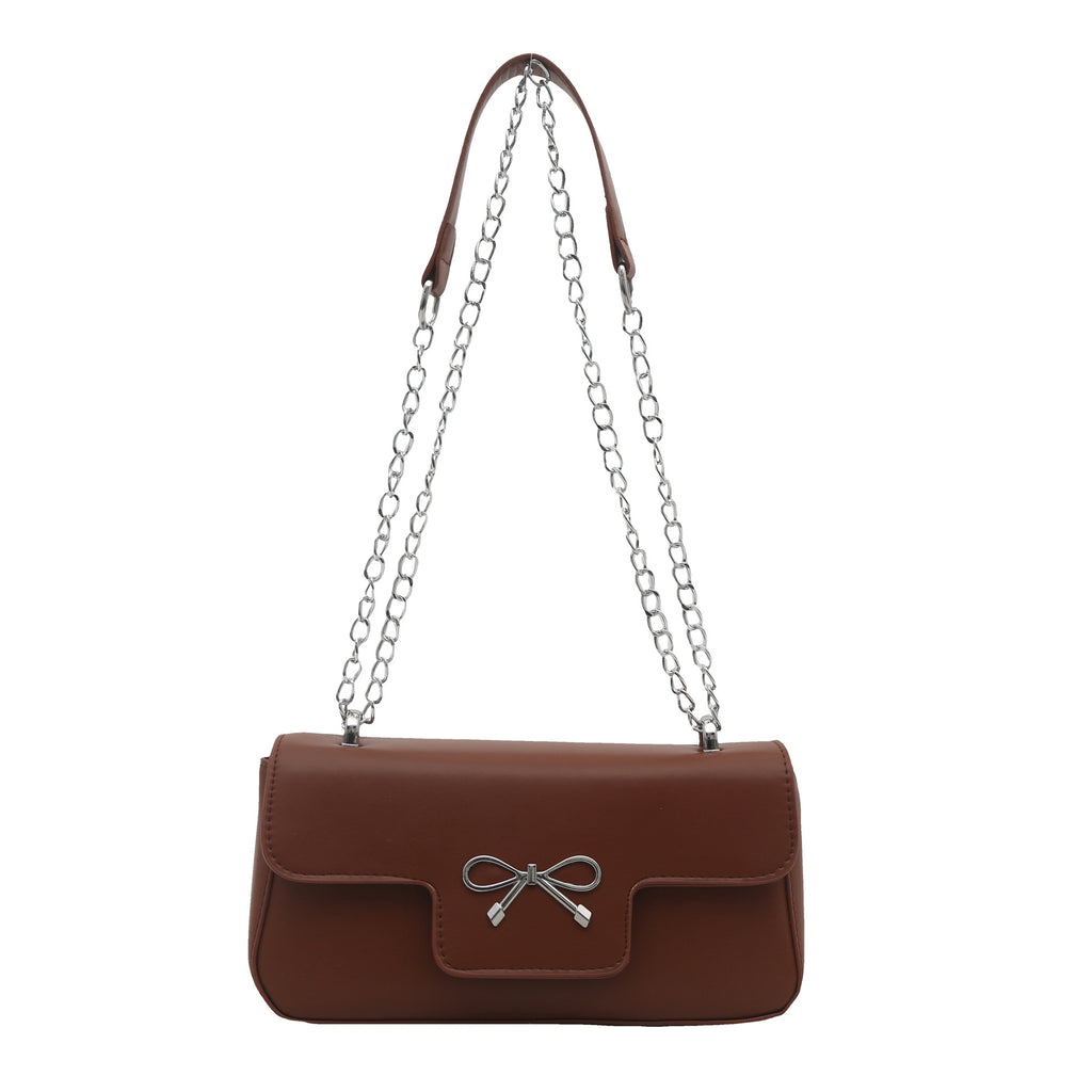 Elegant Bow Accent Crossbody Bag