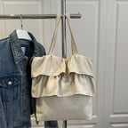 Chic Ruffled Tote Bag