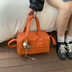 Versatile Leather Mini Handheld Bag