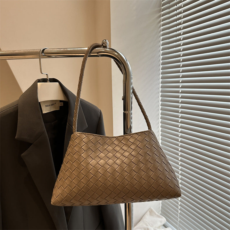 Woven Leather Handbag