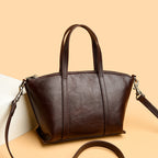 Textured Leather Handbag