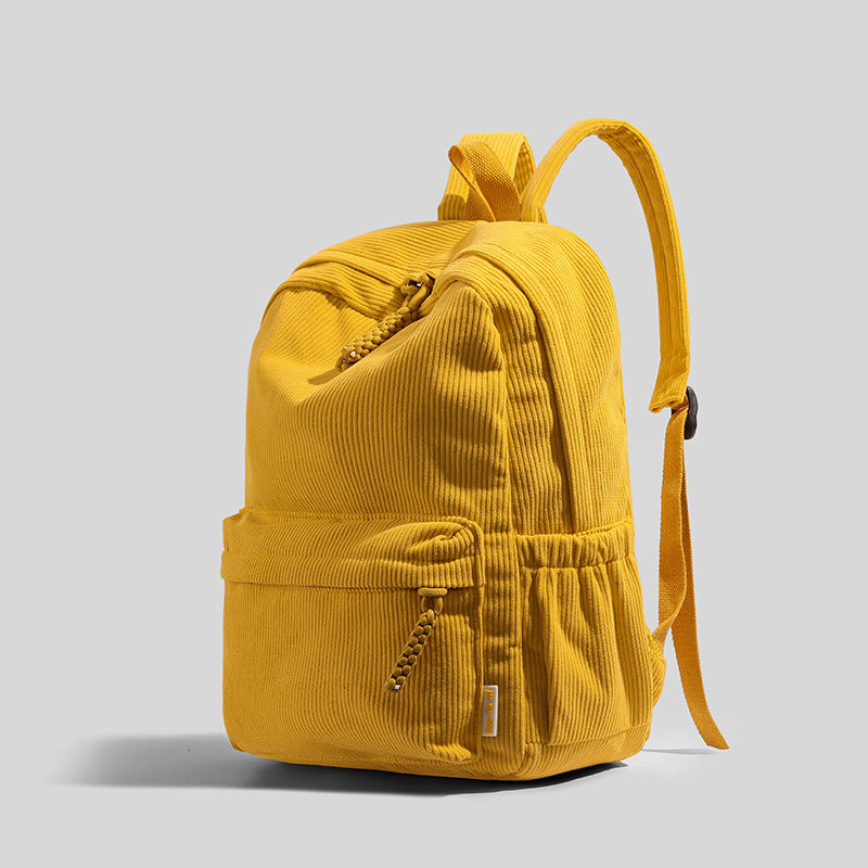 Ribbed Fabric Lightweight Backpack