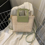 Modern Textured Woven Handheld Bag