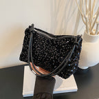 Glamorous Sequin Embellished Shoulder Bag