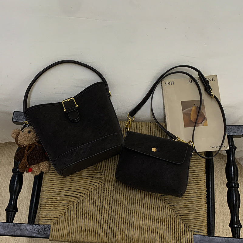Women Hobo and Mini Handbag Set with Playful Pendant-https://detail.1688.com/offer/1006623706548.html-Calm Wears-Black-Size: With pendant-Calm Wears