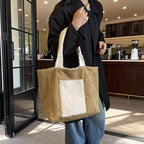 Cozy Sherpa Lined Tote Bag