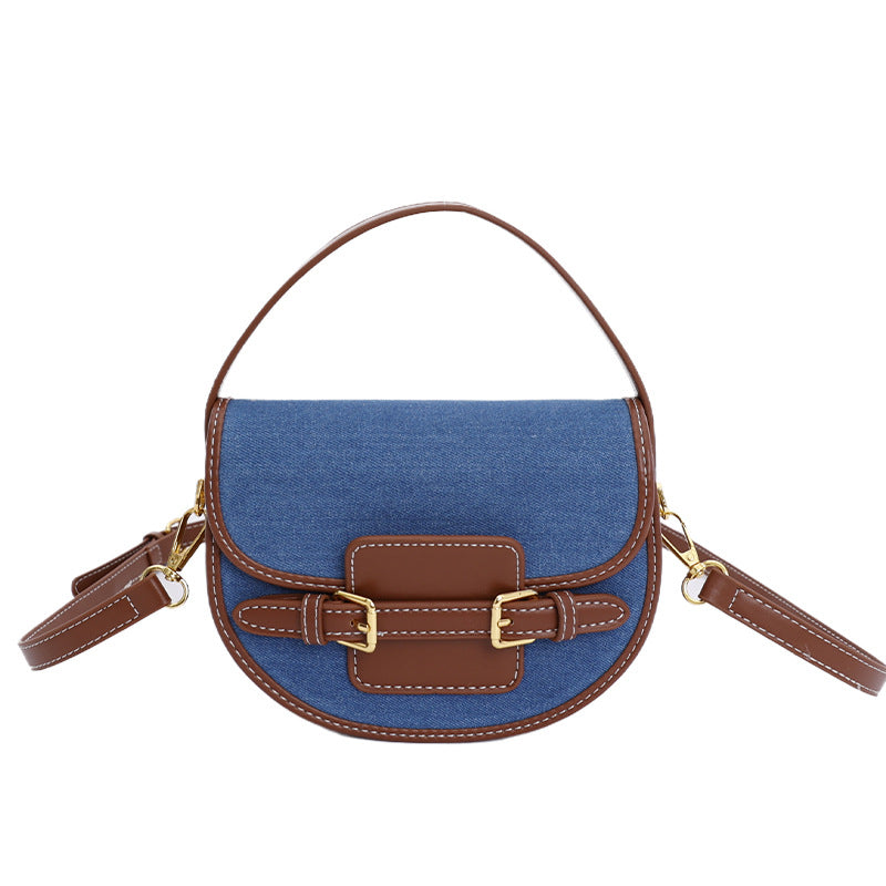 Women’s shoulder bag made of durable denim with leather accents-https://detail.1688.com/offer/968741802907.html-Calm Wears-Braun-nothing-Calm Wears