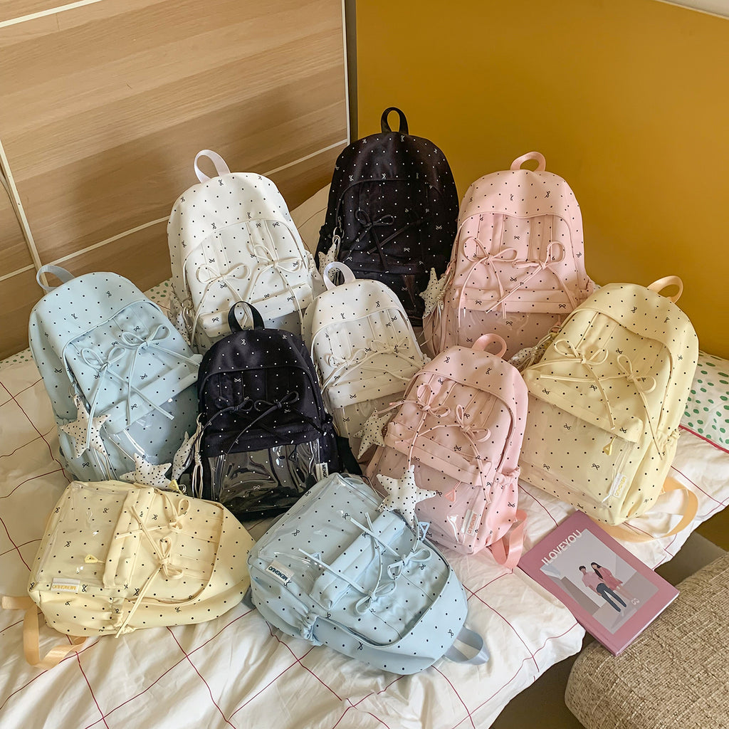 Stylish Polka Dot Pattern Backpack