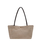 Suede Shoulder Tote Bag