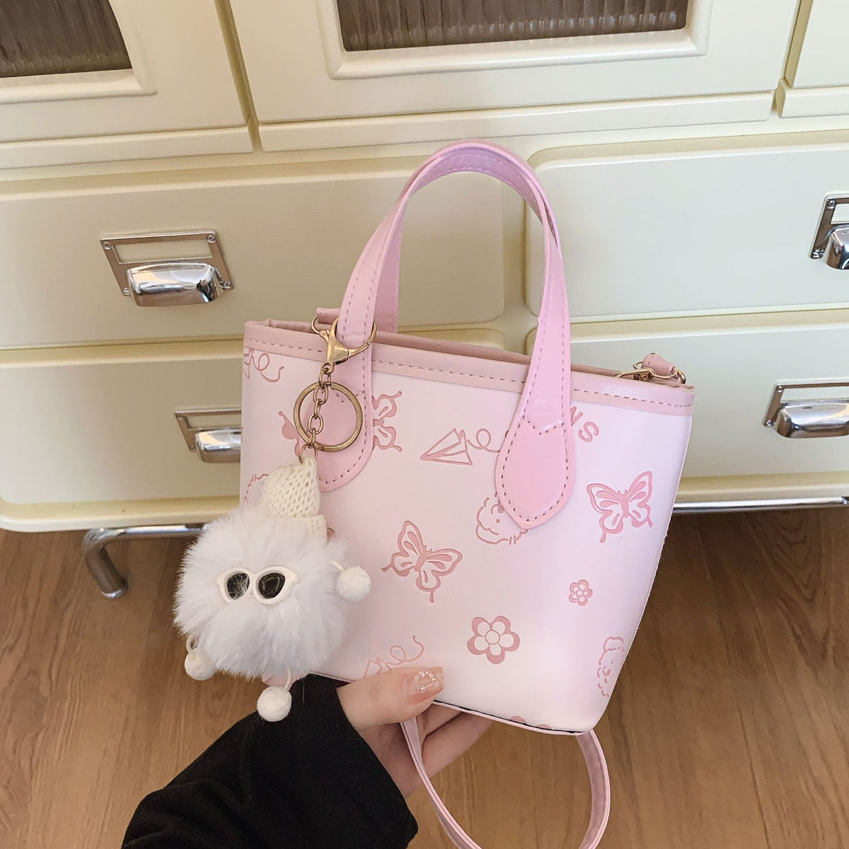 Playful Mini Handheld Tote Bag