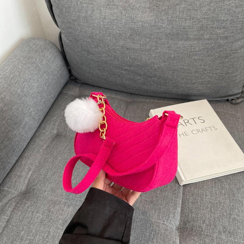 WoStylish Faux Fur Mini Handbag