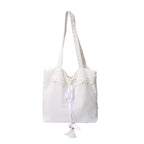 Chic Embroidered Shoulder Tote Bag