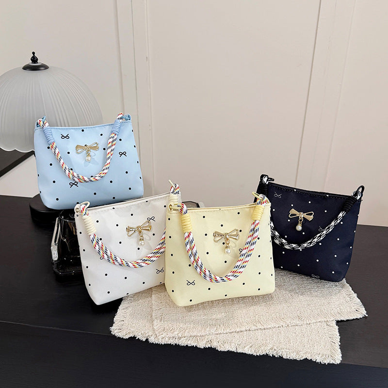 WoElegant Bow-Embellished Mini Crossbody Bag