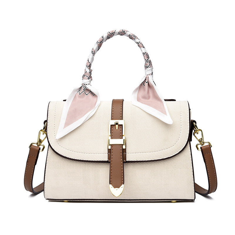 Decorative Scarf Accent Handbag