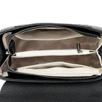 Elegant Leather Top Handle Handbag