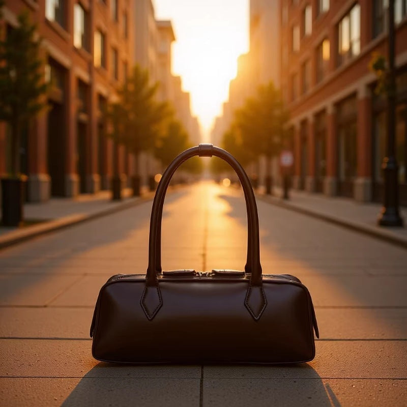 Women's Tote Bag in minimalist design-https://detail.1688.com/offer/1037144552067.html-Calm Wears-Braun-321111-Calm Wears