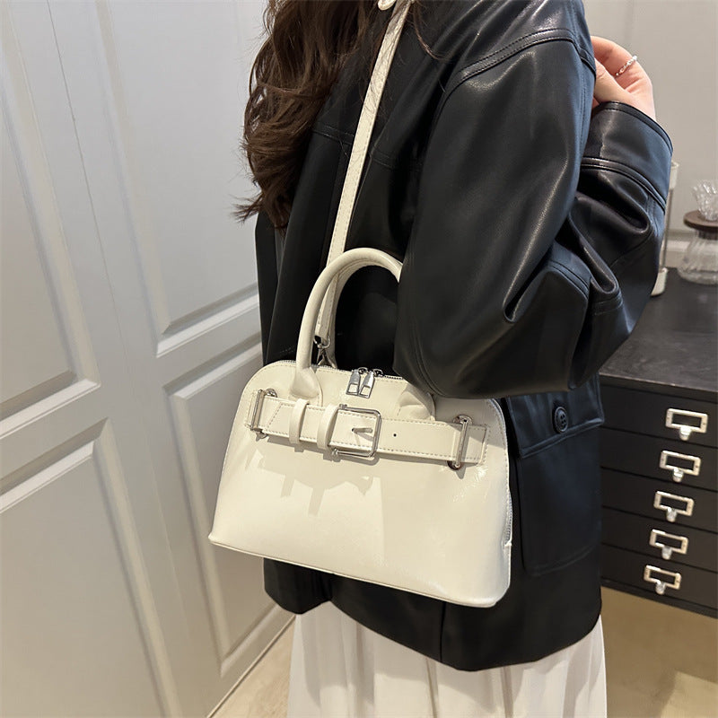 Structured Double Handle Handbag