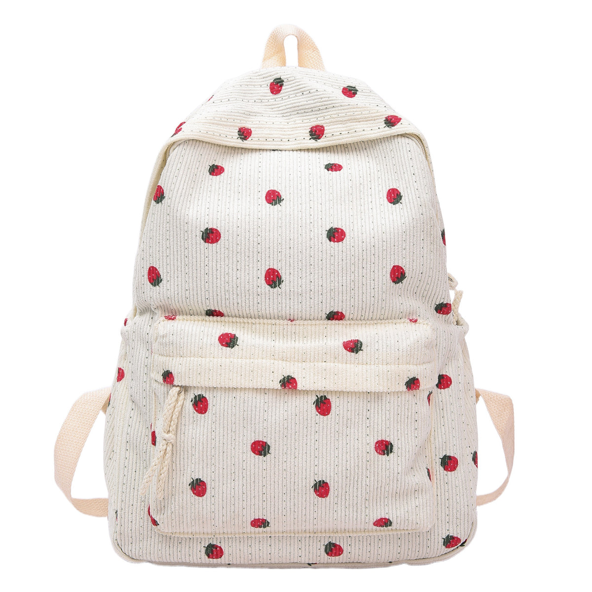 Backpack with Playful Fruit Pattern