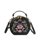 Vintage Floral Embroidered Handbag