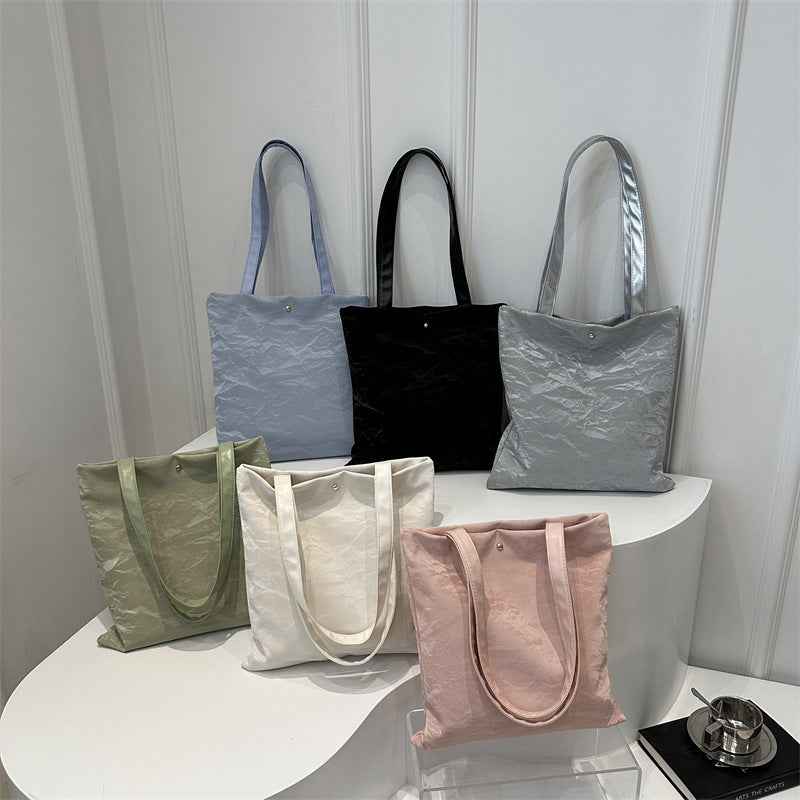 Women's tote bag made of high-quality synthetic leather with a textured surface-https://detail.1688.com/offer/812305361078.html-Calm Wears-Black-nothing-Calm Wears
