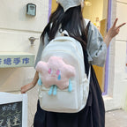 Plush backpack with unique design