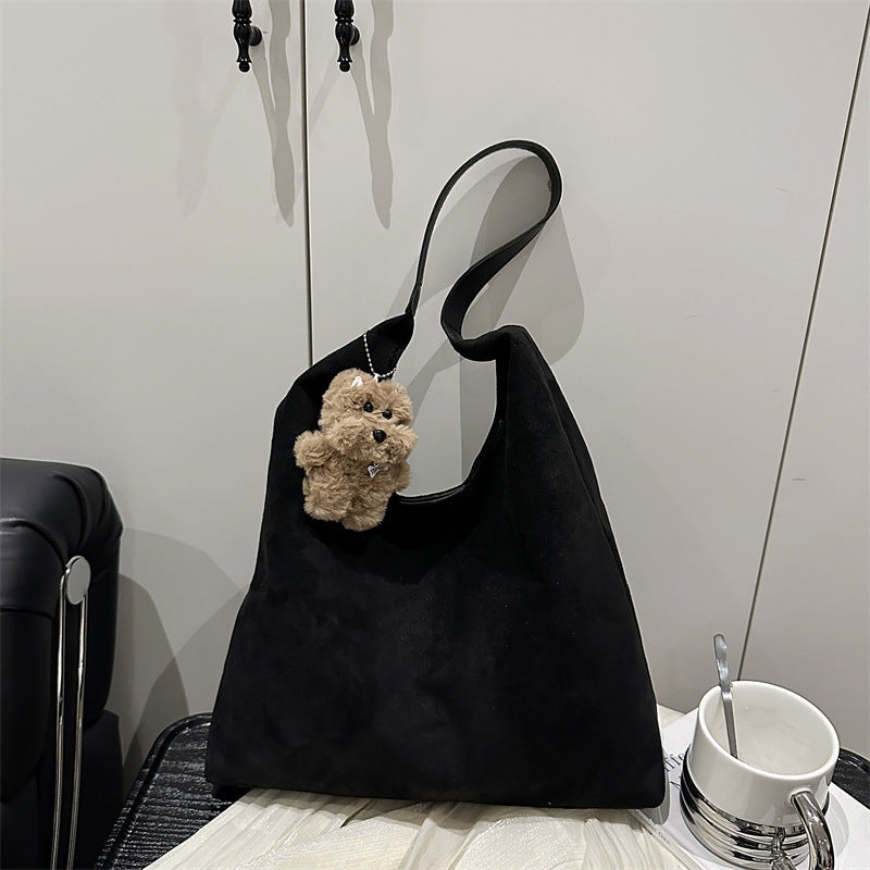 Suede Slouchy Hobo Bag