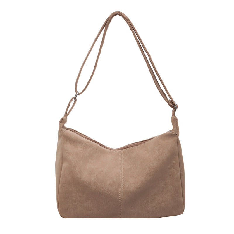 WoSoft Textured Faux Leather Hobo Bag