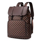 Stylish Checkerboard Pattern Backpack