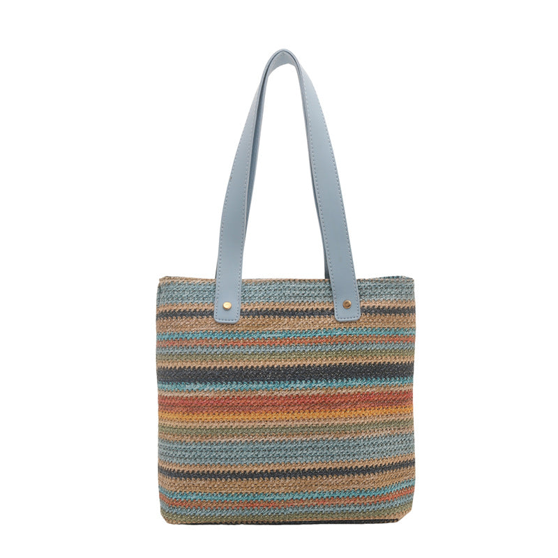 WoColorful Woven Tote Bag
