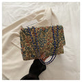 Elegant Floral Embellished Handbag