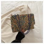 Elegant Floral Embellished Handbag