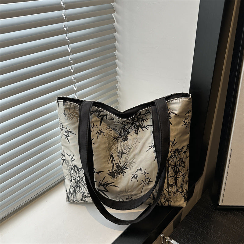 Stylish Bamboo Print Tote Bag