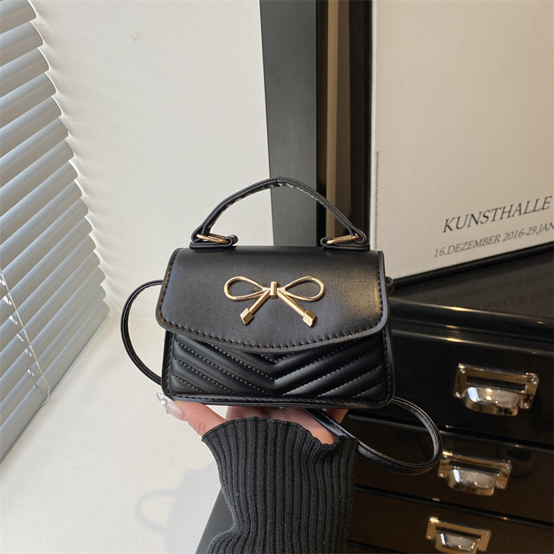 Women’s mini handbag with elegant bow decoration-https://detail.1688.com/offer/1049196137178.html-Calm Wears-Black-nothing-Calm Wears