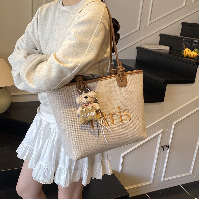 Elegant Paris Themed Tote Bag