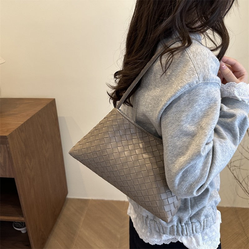 Woven Leather Handbag