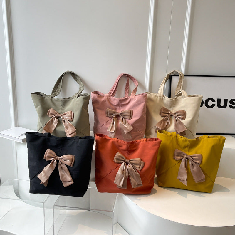 Elegant Bow Detail Tote Bag