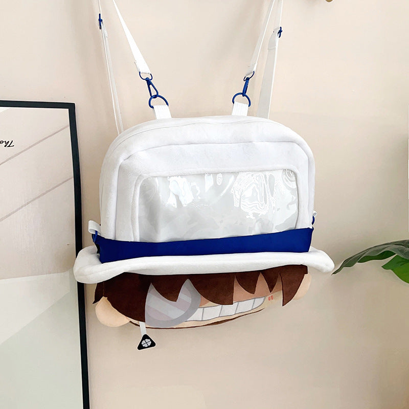 Plush Backpack with Unique Window