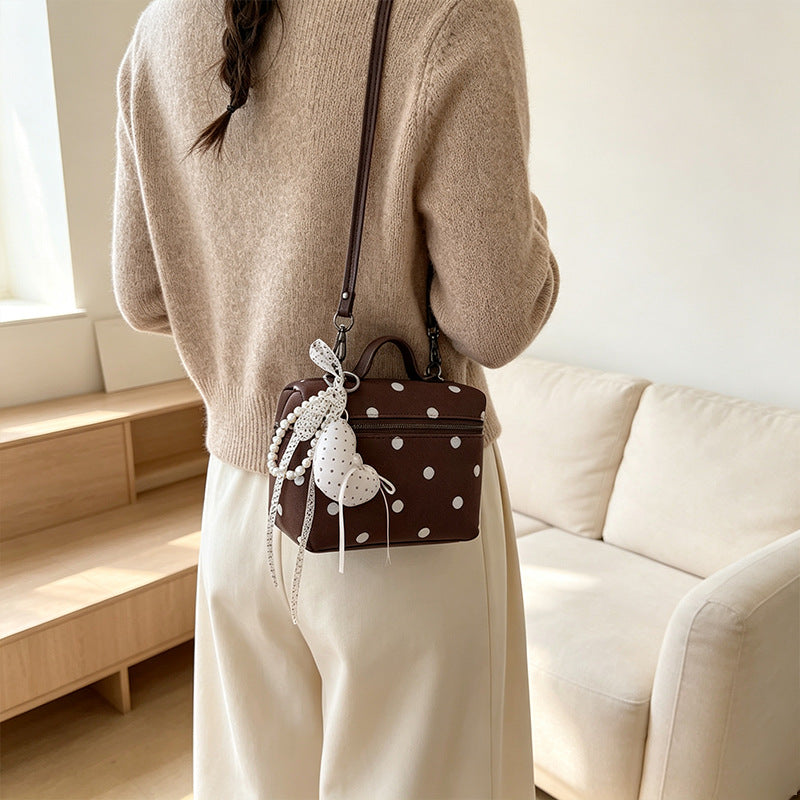 Chic Polka Dot Crossbody Bag