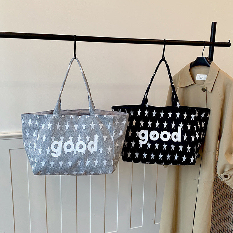 WoCasual Graphic Print Tote Bag