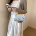 Vintage Elegant Polka Dot Evening Clutch