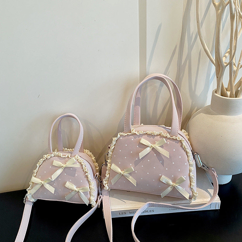 WoCharming Bow-Embellished Everyday Handbag