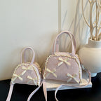 WoCharming Bow-Embellished Everyday Handbag