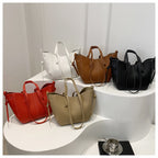Textured Leather Everyday Tote Bag
