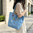 Embroidered Casual Tote