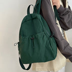Leisure backpack with innovative drawstring and comfortable carrying system