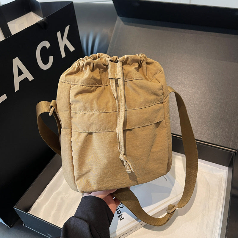 Casual Drawstring Bucket Bag Calm Wears